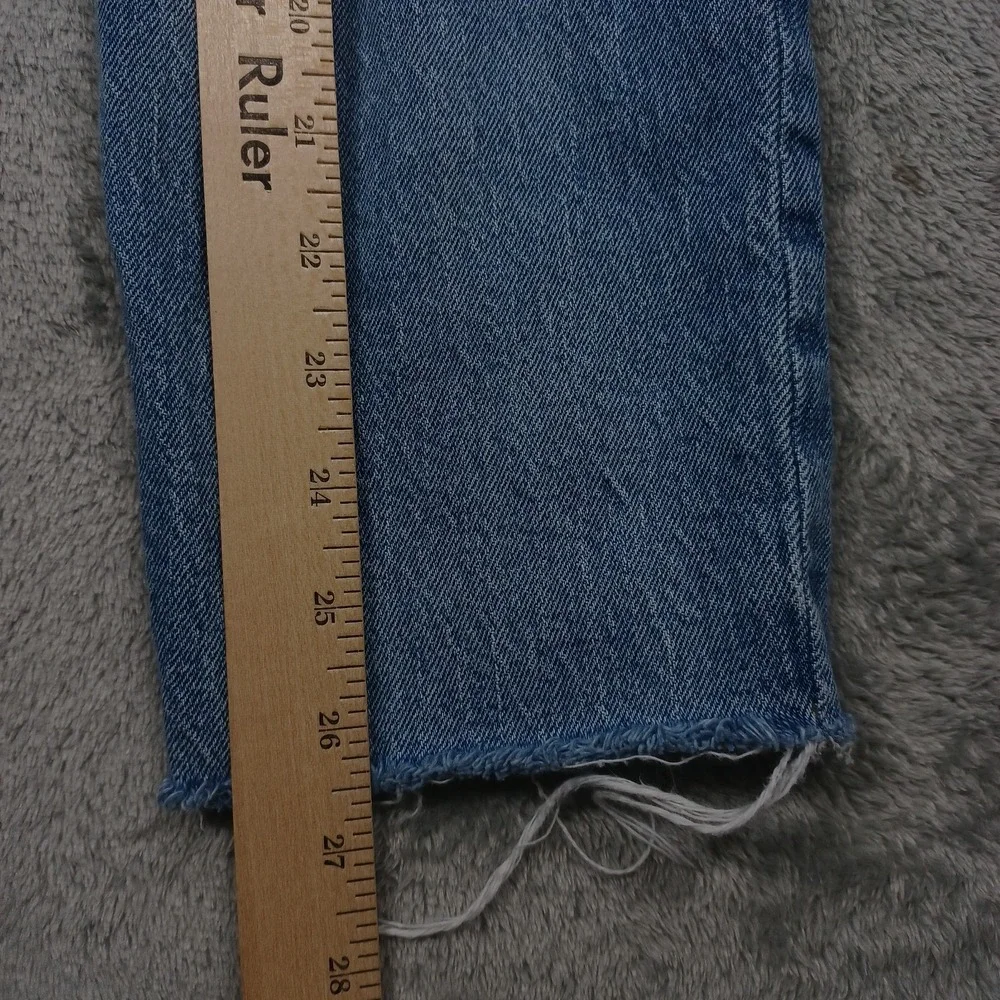 Madewell Jeans Womens 25 Blue Denim Perfect Vintage Crop‎ Distressed Preppy